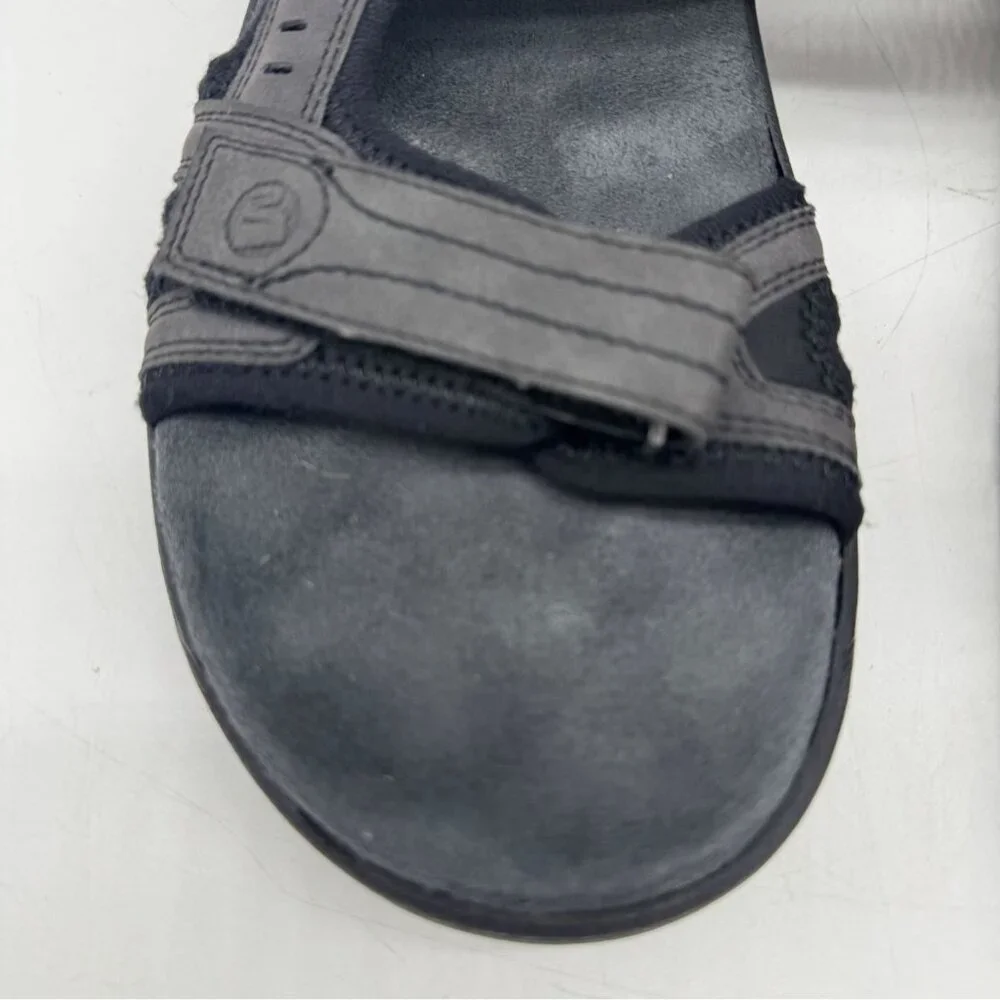 Merrell Mens Sandspur 2 Convert Sandals Black Leather Slingback Outdoors Casual